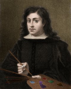 Bartolome Esteban Murillo c1618-1682 - gravering - 1800-tallet av Unknown artist