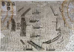 Slaget ved Lepante (Lepanto) av Unknown artist