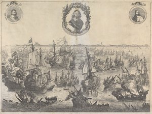 Slaget ved Scheveningen, 31. juli 1653 av Unknown artist
