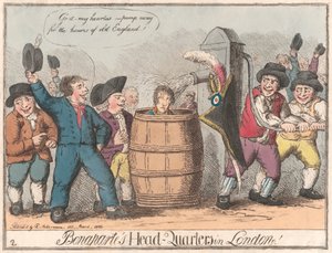Bonapartes hovedkvarter i London av Unknown artist