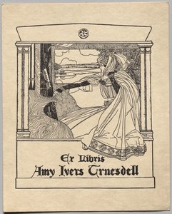 Bookplate: Amy Ivers Truesdell av Unknown artist