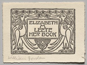 Bokskilt: Elizabeth M. Leete av Unknown artist