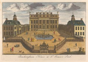 Buckingham House i St. James's Park av Unknown artist