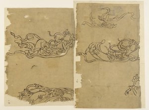 Buddhistisk engel - Apsaras av Unknown artist