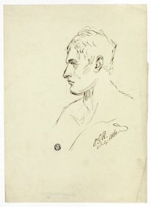 Byste av ung mann i profil av Unknown artist