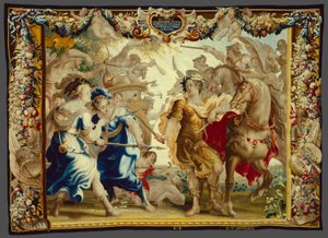 Cæsar i de galliske krigene fra historien om Cæsar og Kleopatra av Unknown artist