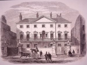 Cambridge House i Piccadilly i 1860, hjemmet til statsminister lord Palmerston av Unknown artist