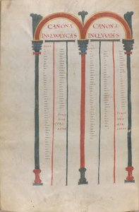 Kanoniske tavler av de fire evangeliene av Unknown artist