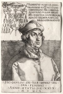 Kardinal Albrecht av Brandenburg - Den lille tallerken av Unknown artist