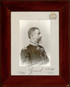 Carol Ier ou Charles Ier - Portrett av kong Carol I av Romania (1839-1914), Anonym. Sølv gelatin fotografering av Unknown artist