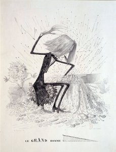 Tegneserie som viser komponisten Franz Liszt (1811-1886) av Unknown artist