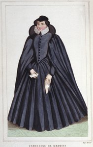 Catherine de Medici (Caterina de Medici) (1519-1589). Dronning av Frankrike. av Unknown artist