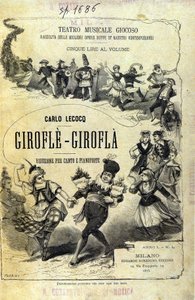 Charles Lecocq ""Giroflè - Girofla"". Omslag for noter. av Unknown artist