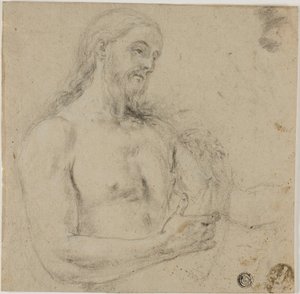 Kristus (øvre torso) av Unknown artist