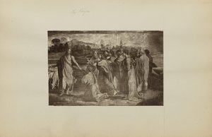 [quot;Kristi befaling til Peter (Matteus 16:18–19, Johannes 21:15–17)quot; av Rafael] av Unknown artist