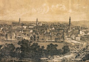 Byen Erlangen, Bayern, Tyskland av Unknown artist