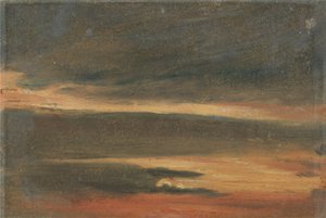 Skyer ved solnedgang av Unknown artist