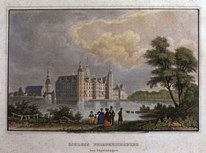 København: Fredericksburg slott av Unknown artist
