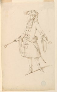 Kostymedesign: En adelsmann, konge eller prins for en ballett av Unknown artist