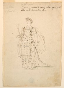 Kostymedesign: Poesi for en ballett av Unknown artist