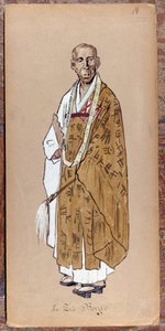 Kostyme av Zio Bonzo til skapelsen av Madame Butterfly av Giacomo Puccini i 1904. Samling av Museo della Scala i Milano. av Unknown artist