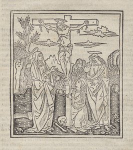 Korsfestelse; publisert i Operette: Regel for alle religiøse, Avhandling om sakramentet og messens mysterier, Ragola om det gode liv av Unknown artist