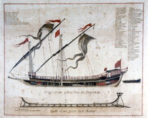 Kopper av en bysse fra 1700-tallet. av Unknown artist