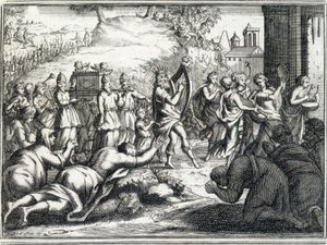 Davids dans (Det gamle testamente). av Unknown artist