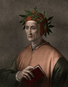 Dante Alighieri 1265-1321 - gravering - 1800-tallet av Unknown artist