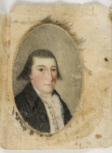 David Leonard Barnes, ca. 1789 (akvarell på elfenben) av Unknown artist