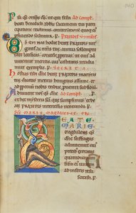 Dekorert initial B av Unknown artist