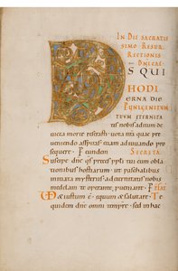 Dekorert initial D av Unknown artist