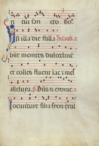 Dekorert initial I av Unknown artist