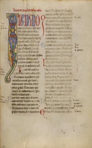 Dekorert initial I av Unknown artist
