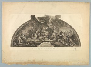 Dekorasjoner av Lebrun og Mignard på slottet i Versailles av Unknown artist