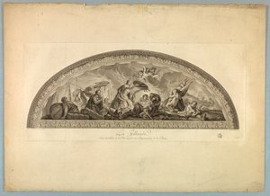 Dekorasjoner av Lebrun og Mignard på slottet i Versailles av Unknown artist