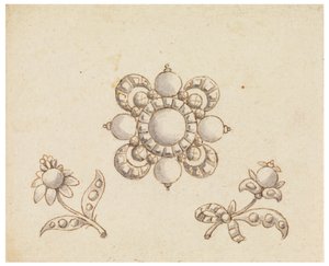 Design for tre brosjer av Unknown artist
