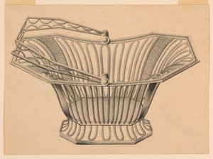 Design for en brødkurv av Unknown artist