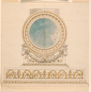 Design for en klokke av Unknown artist