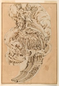 Design for en dekorativ Burgonet av Unknown artist