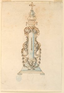 Design for et relikvieskrin for en torn av kronen av Unknown artist