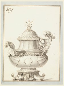 Design for en tekanne av Unknown artist