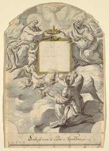 Design for et veggmaleri av Unknown artist