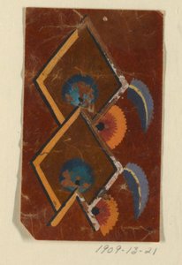 Design for et vevd stoff av Unknown artist