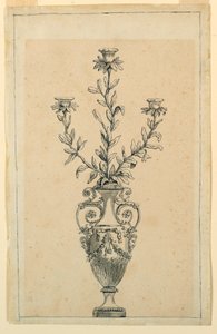 Design for en lysestake av Unknown artist