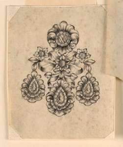 Design for en øredobber av Unknown artist