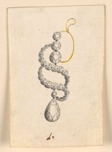 Design for en øredobber av Unknown artist