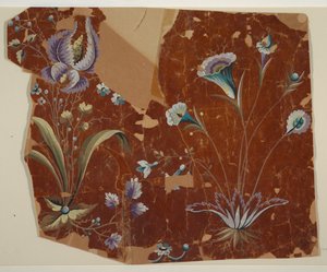 Design for en brodert eller vevd kant av Unknown artist