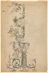 Design for dekorasjon av et panel av Unknown artist