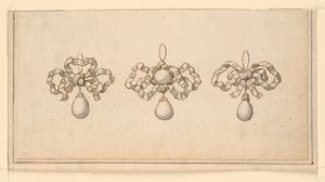 Design for tre anheng av Unknown artist